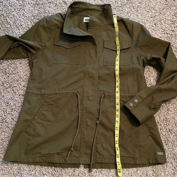 PACT Women’s Organic Cotton Woven Field Jacket in Grape Leaf Size L Like New - Picture 12 of 13